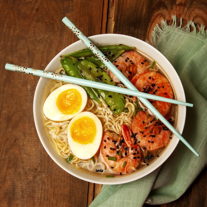 Delicious ramen bowl